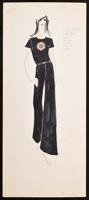 Karl Lagerfeld Fashion Drawing - Sold for $2,730 on 04-18-2019 (Lot 21).jpg